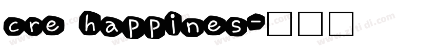 cre happines字体转换